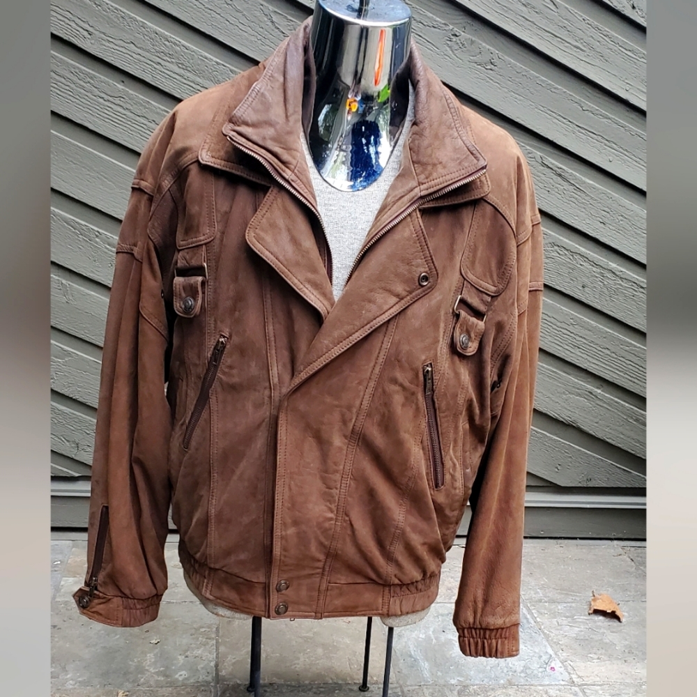 Mens leather coat